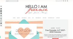 Desktop Screenshot of helloiamprince.com